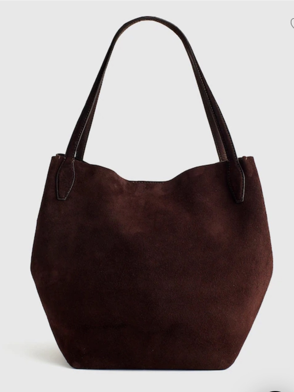 Madewell - The Shopper Tote - Suede - Dark Carob - Picture 2 of 8